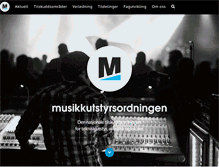 Tablet Screenshot of musikkutstyrsordningen.no